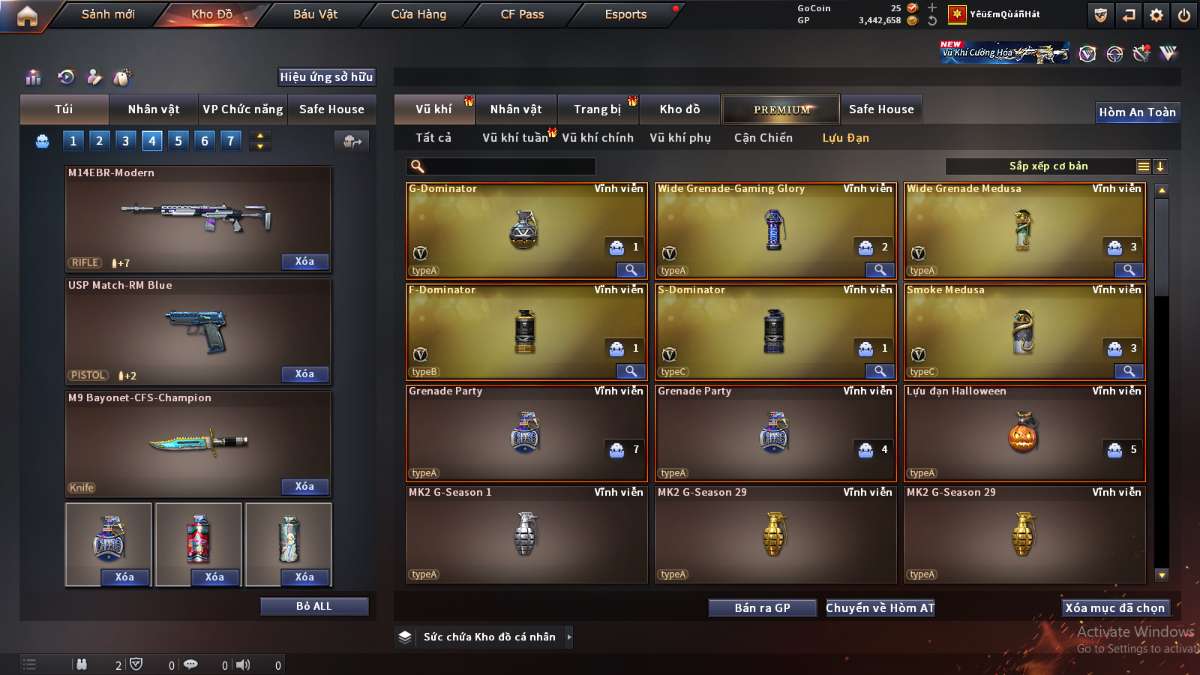 shop acc cf uy tin gia re